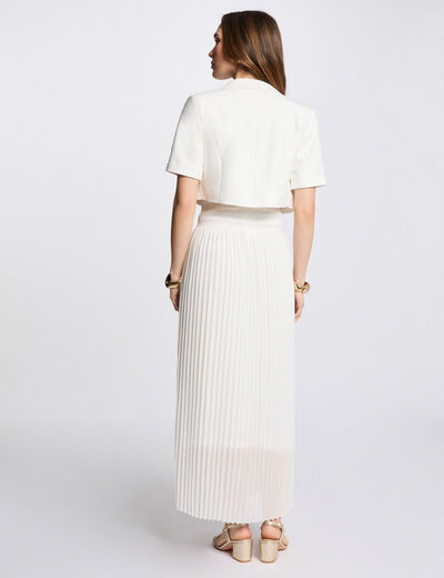 Bolero mit kurzen Ärmeln weiss damen