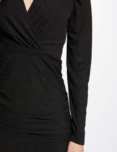 kurzes figurbetontes wickelkleid schwarz damen Kurzes figurbetontes Wickelkleid schwarz damen