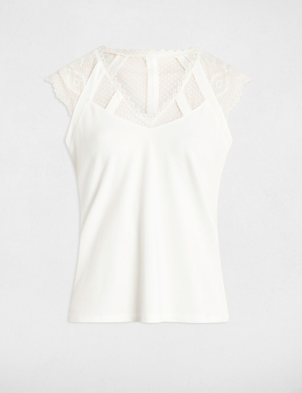 T-shirt manches courtes blanc femme
