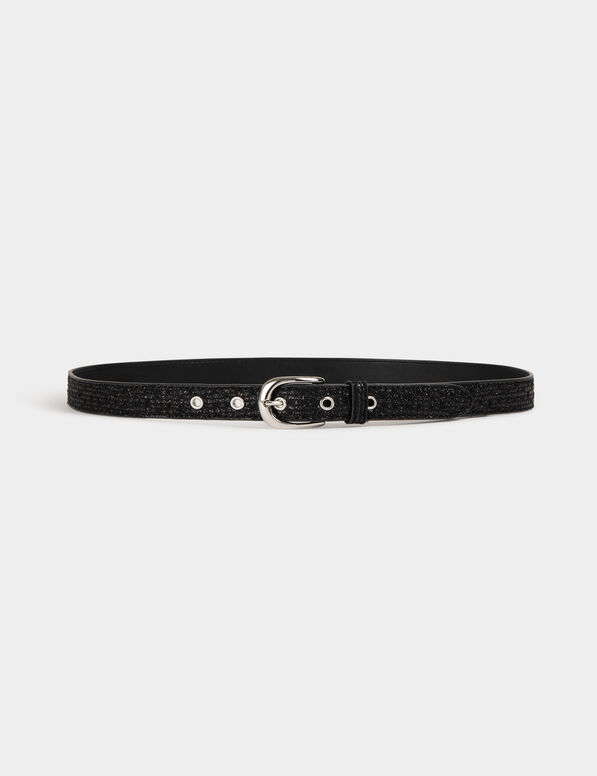 ceinture metallisee noir femme Ceinture métallisée noir femme