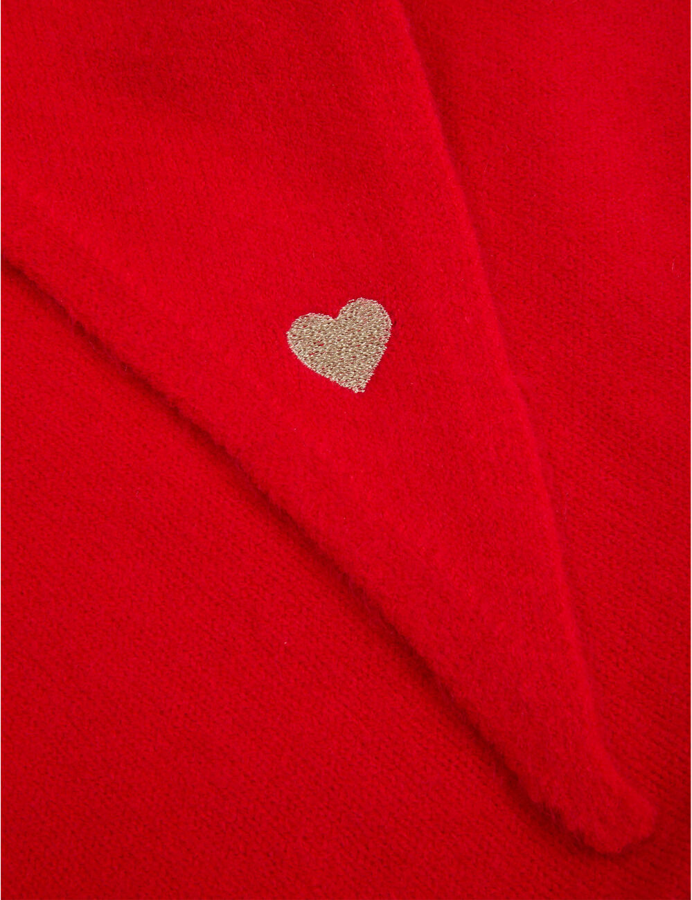 &Eacute;charpe brod&eacute;e rouge femme