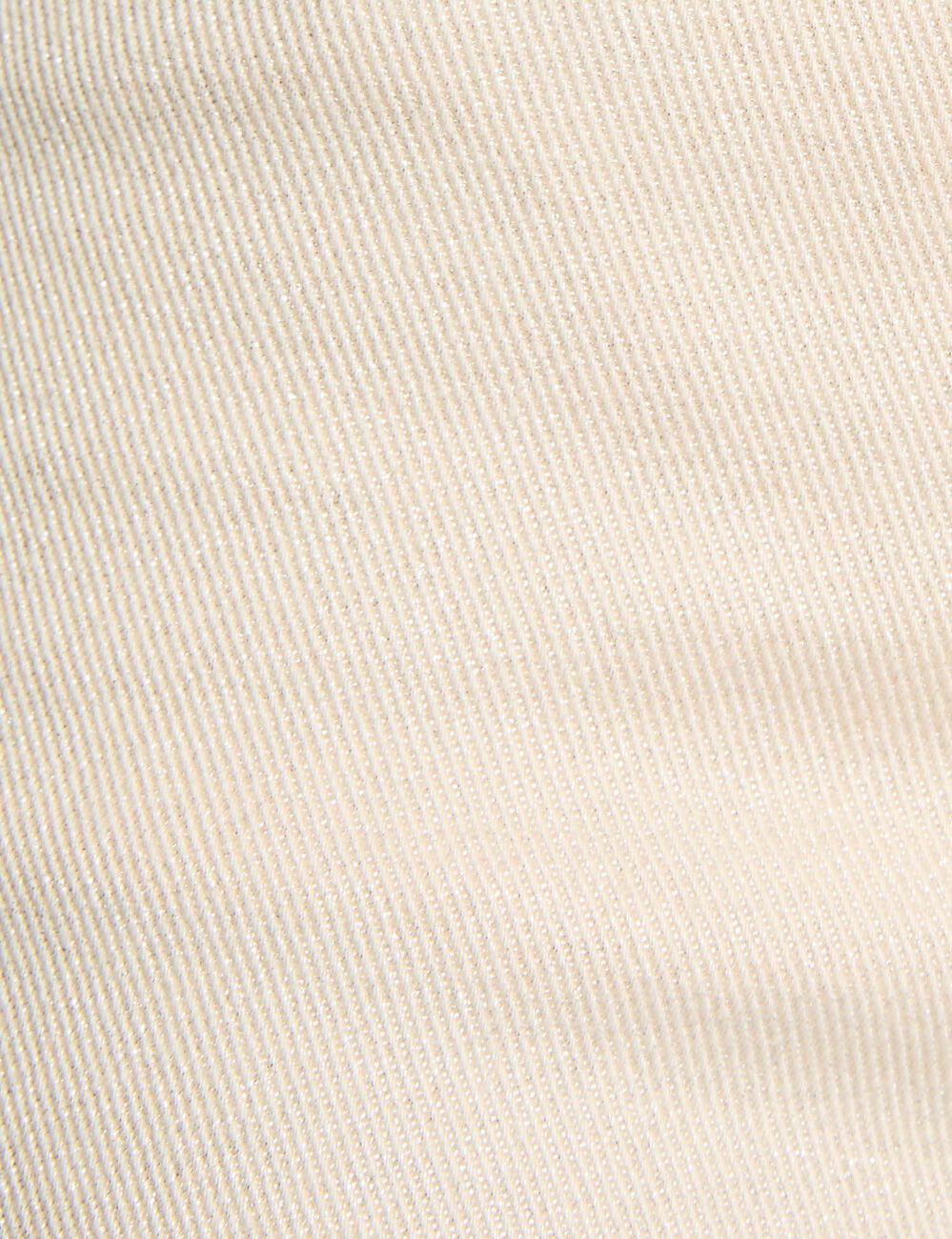 Jeans slim irisé ivoire femme