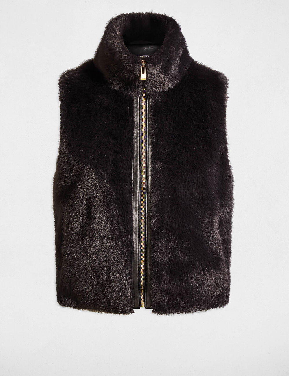 Veste sans manches noir femme