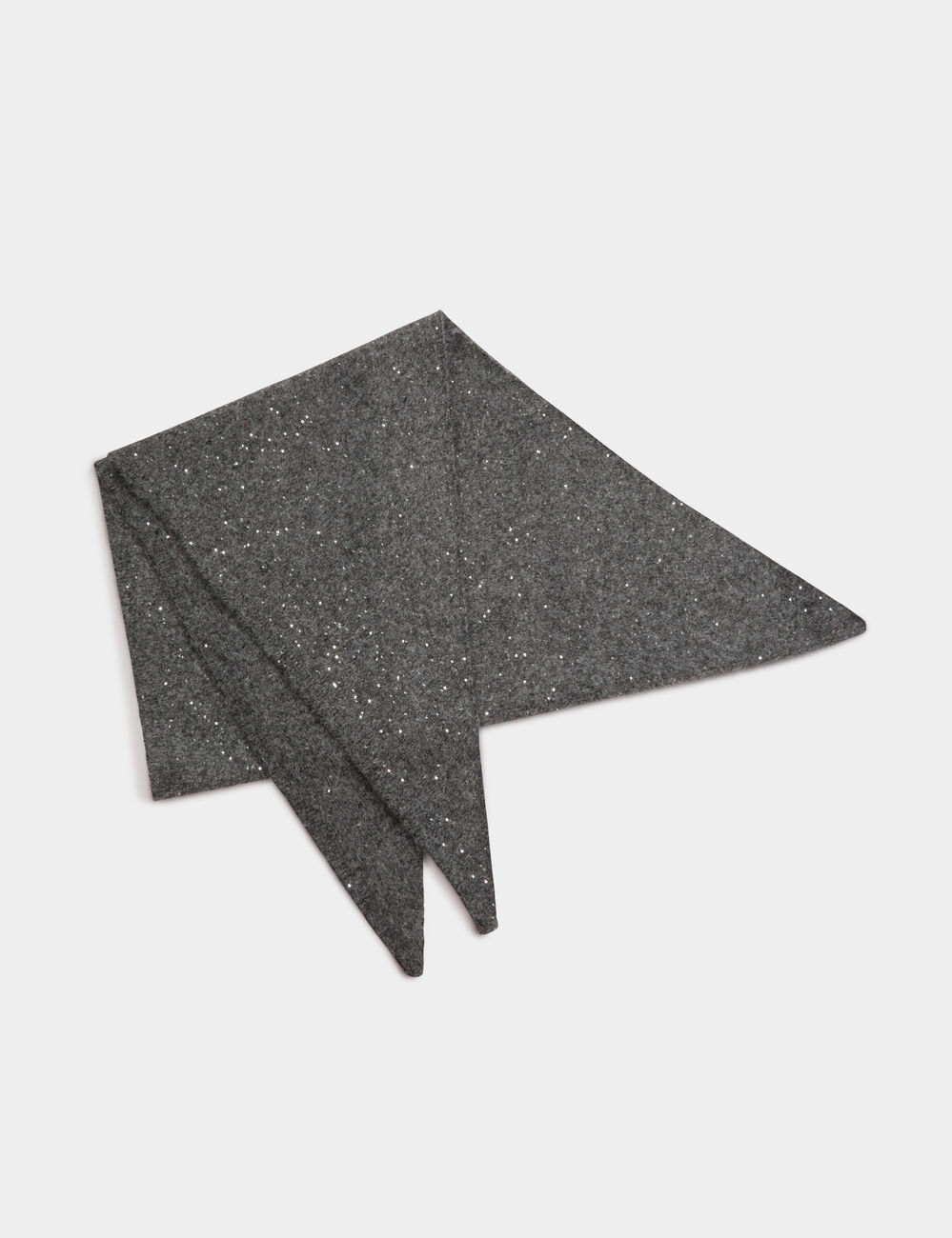 Dreieckstuch mittelgrau damen