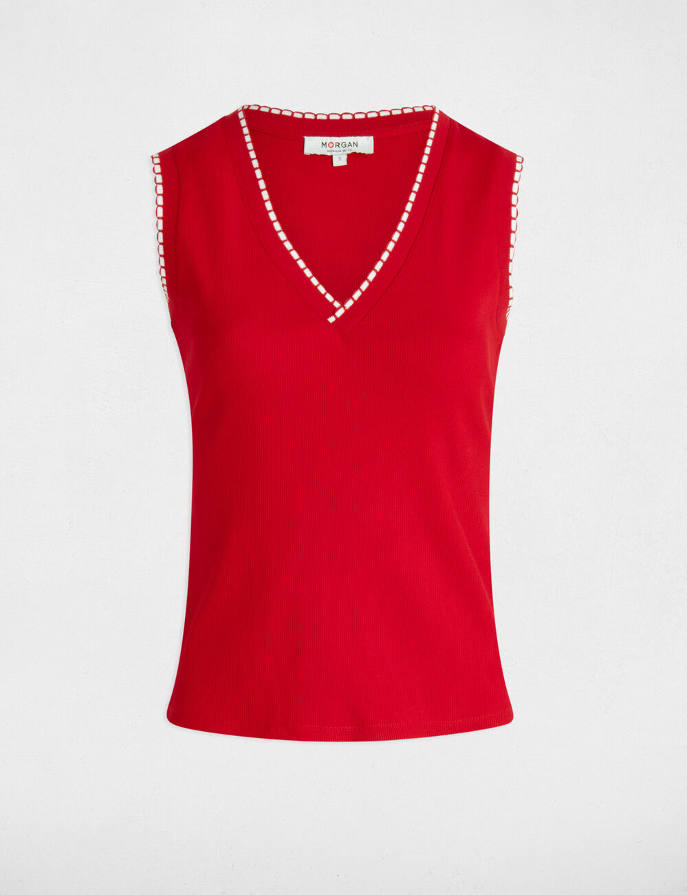 Ärmelloses Tanktop rot damen