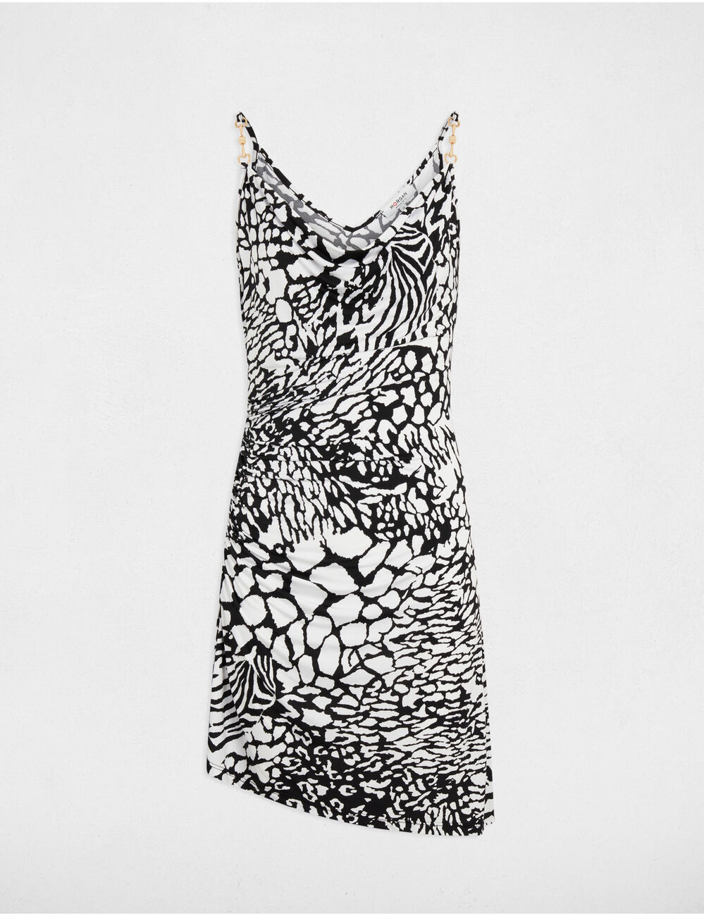 Bedrucktes kurzes eng anliegendes Kleid mehrfarbig damen