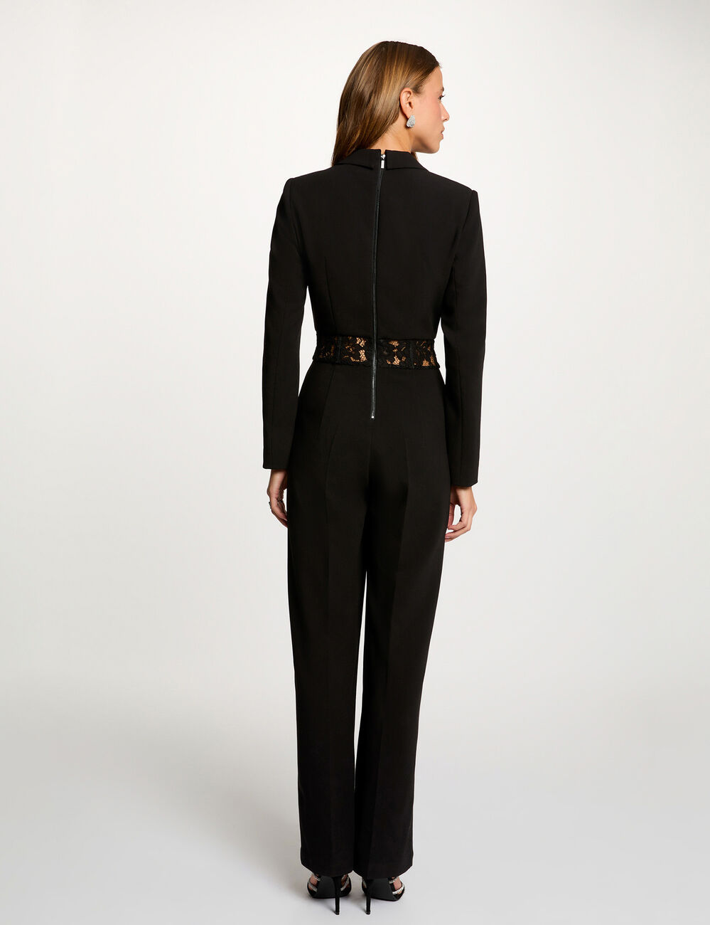 Combinaison (Playsuit) Topshop En Dentelle Noire - Taille 8, Occasion Très Bon état