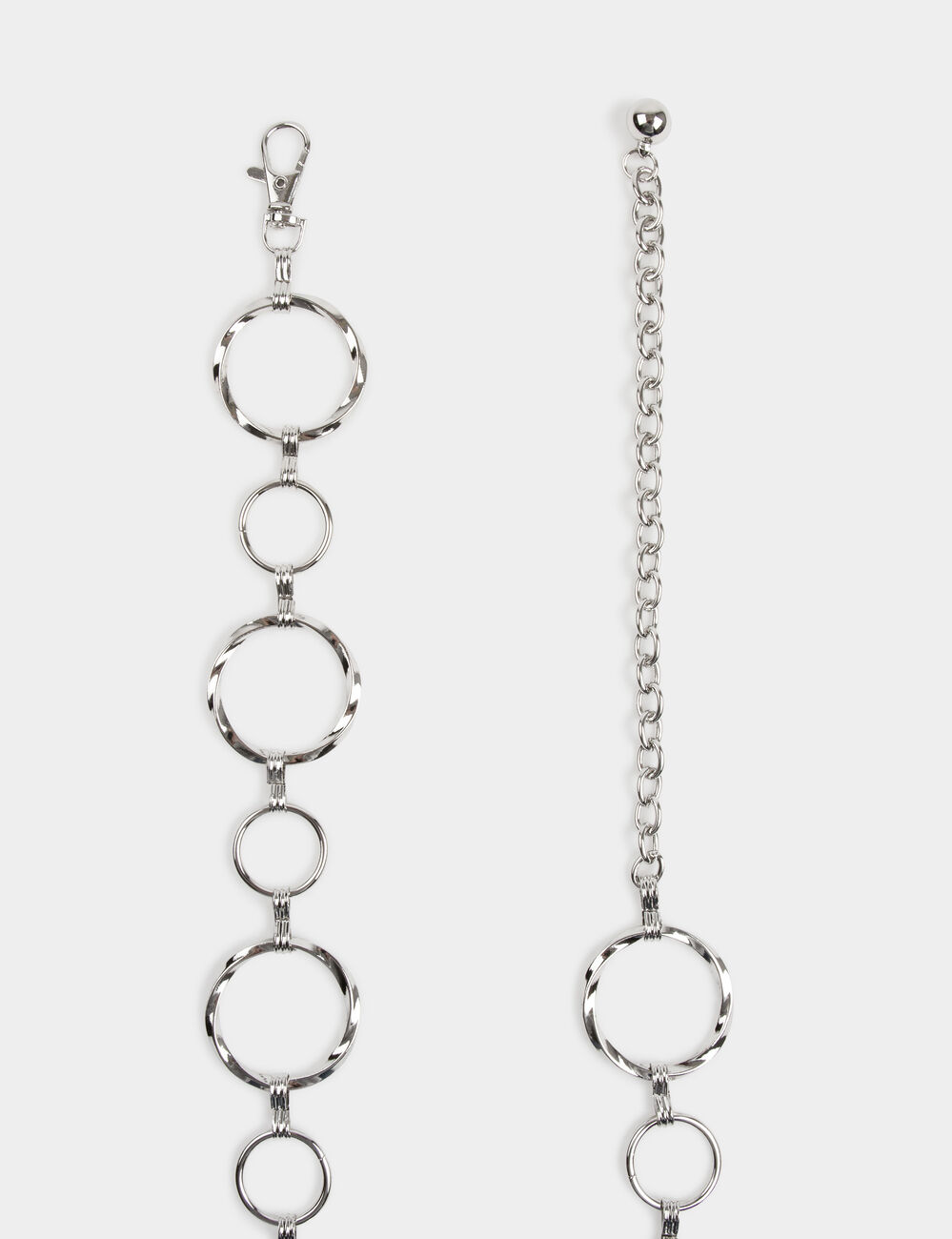 Gürtel mit Metallring couleur argent damen
