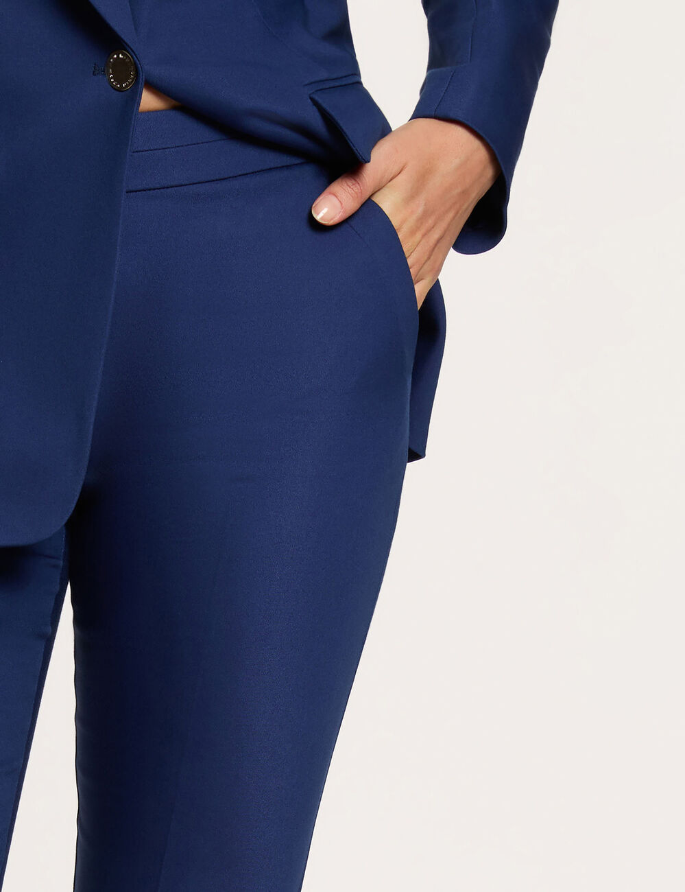 7/8-Zigarettenhose marineblau damen