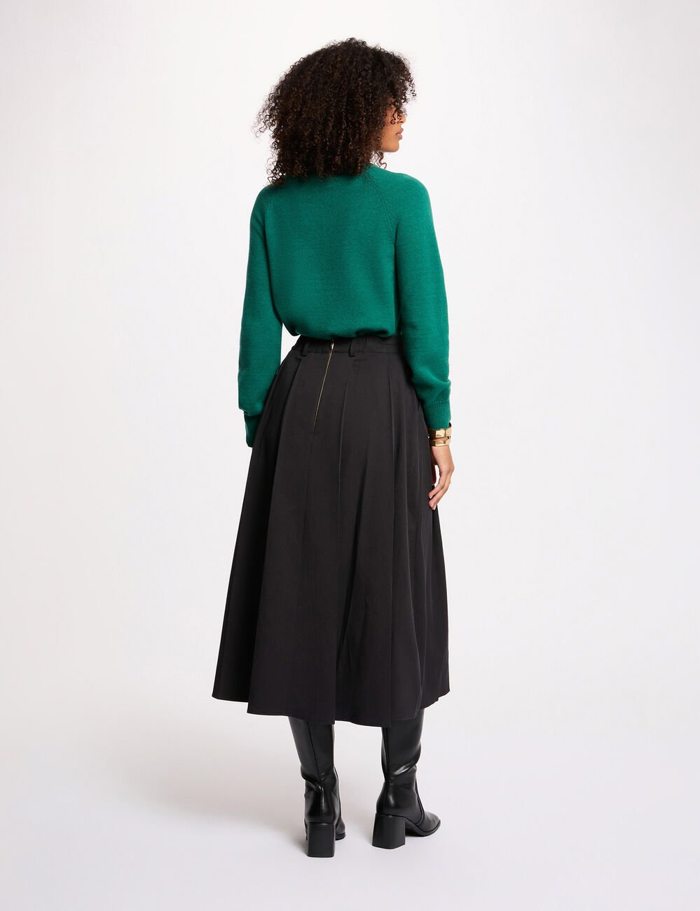 Pullover mit Rundhals und langen &Auml;rmeln gr&uuml;n damen