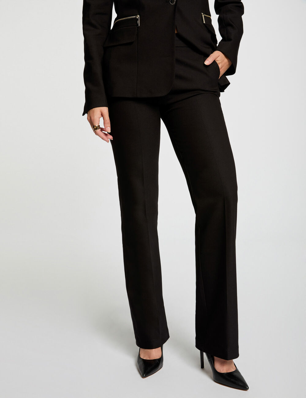 Figurbetonte Hose schwarz damen