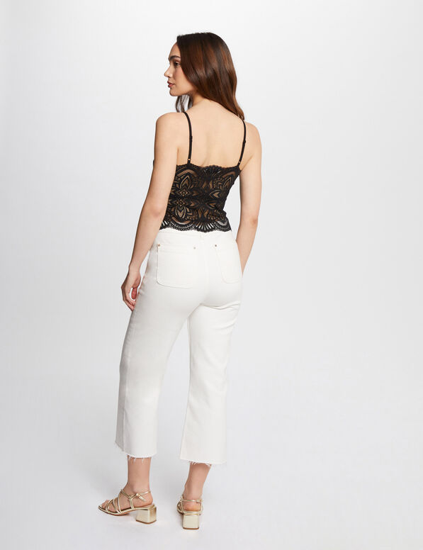 tanktop mit schmalen tragern schwarz damen Tanktop mit schmalen Trägern schwarz damen