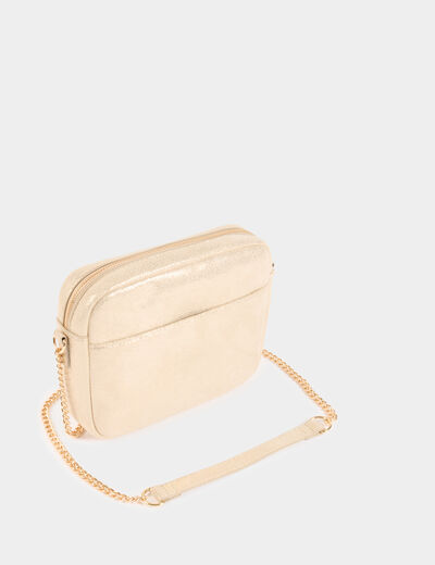 Sac matelassé jaune or femme
