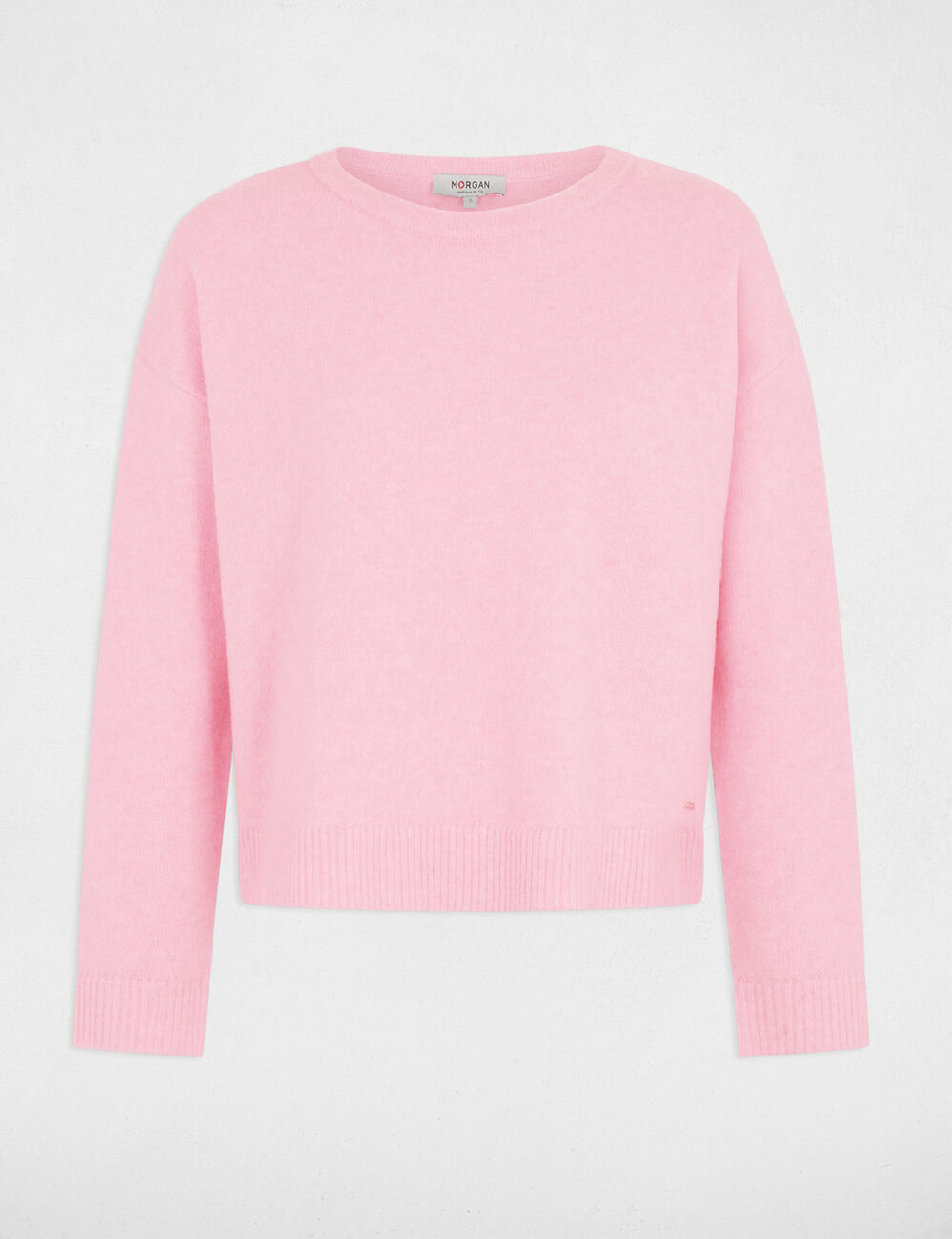 Pullover mit Rundhalsausschnitt pastellrosa damen
