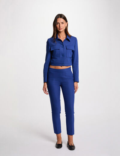 7/8-Zigarettenhose elektrisch blau damen