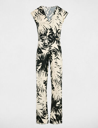 Combinaison longue imprimée multicolore femme