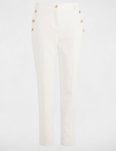 7/8 Zigarettenhose weiss damen