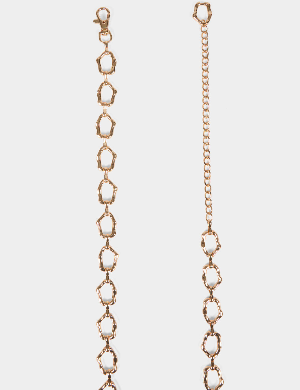 Ceinture chaîne jaune or femme