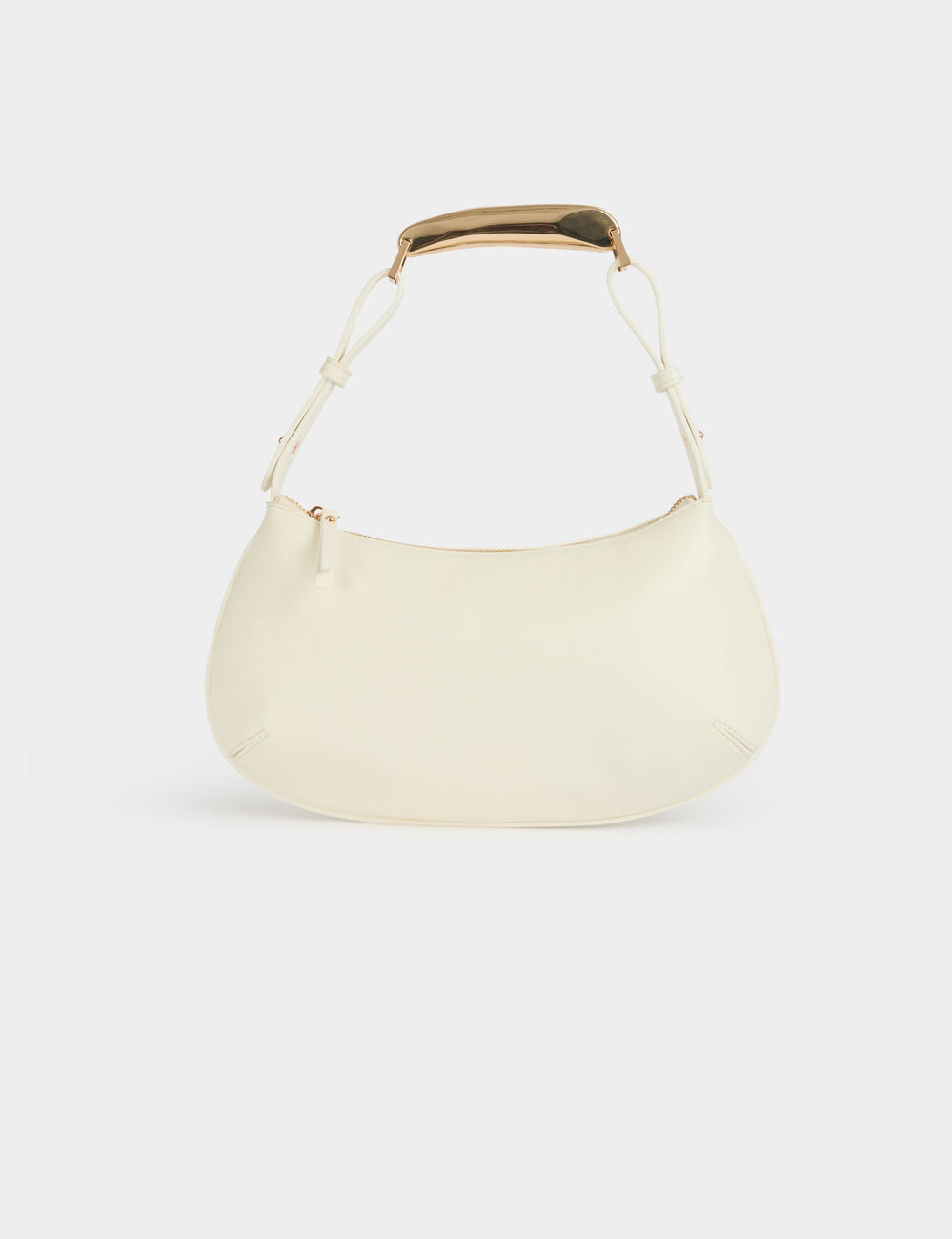 Tasche mit Metallgriff weiss damen