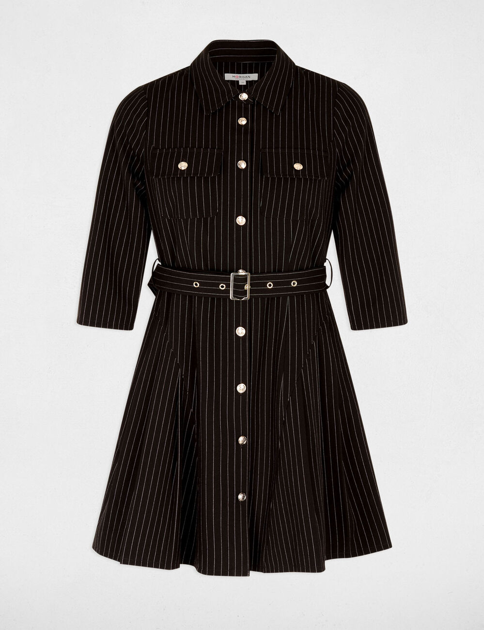 Kurzes, figurbetontes Kleid schwarz damen
