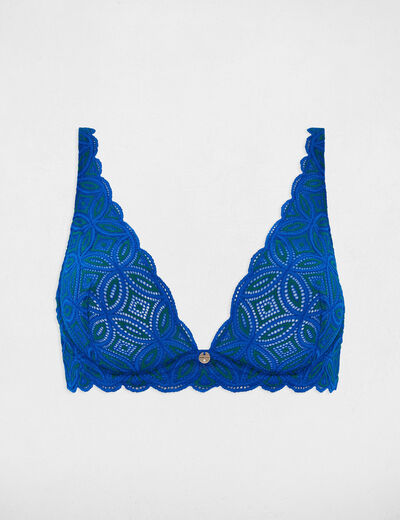 Soutien-gorge à armatures bleu femme