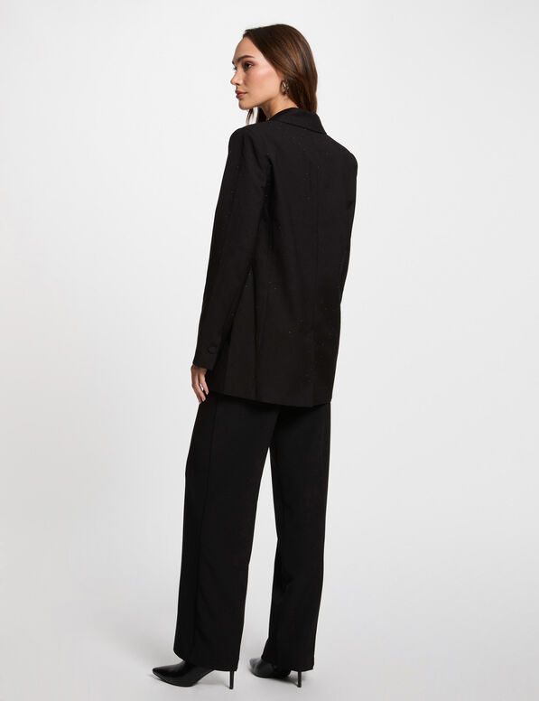 langer blazer mit pailletten schwarz damen Langer Blazer mit Pailletten schwarz damen