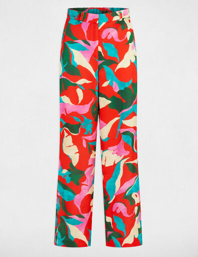 gerade bedruckte hose mehrfarbig damen Gerade bedruckte Hose mehrfarbig damen