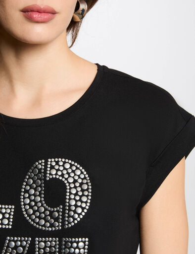 t shirt mit aufdruck schwarz damen T-Shirt mit Aufdruck schwarz damen