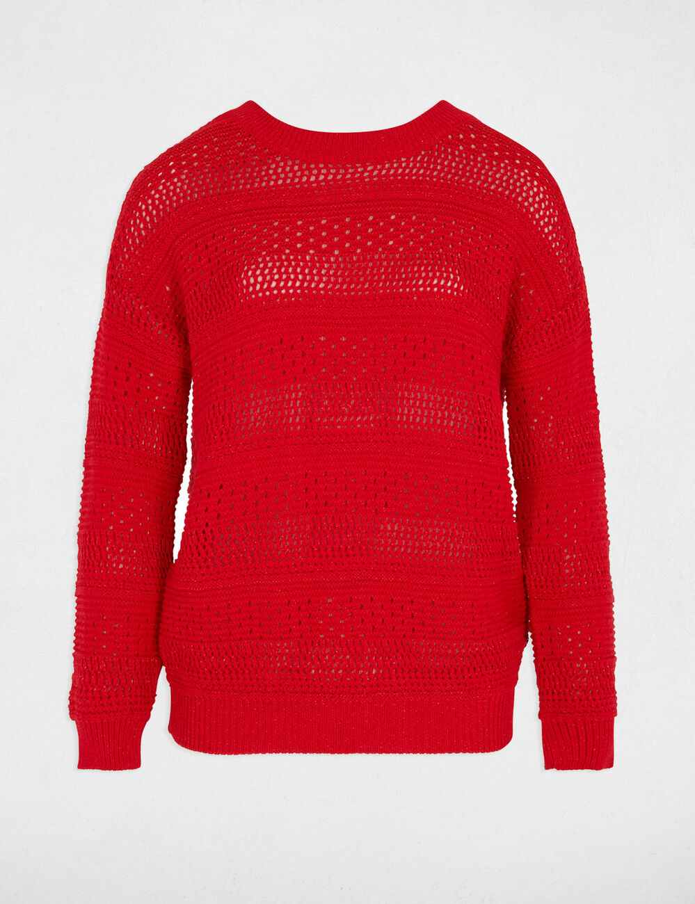 Pullover mit langen Ärmeln rot damen