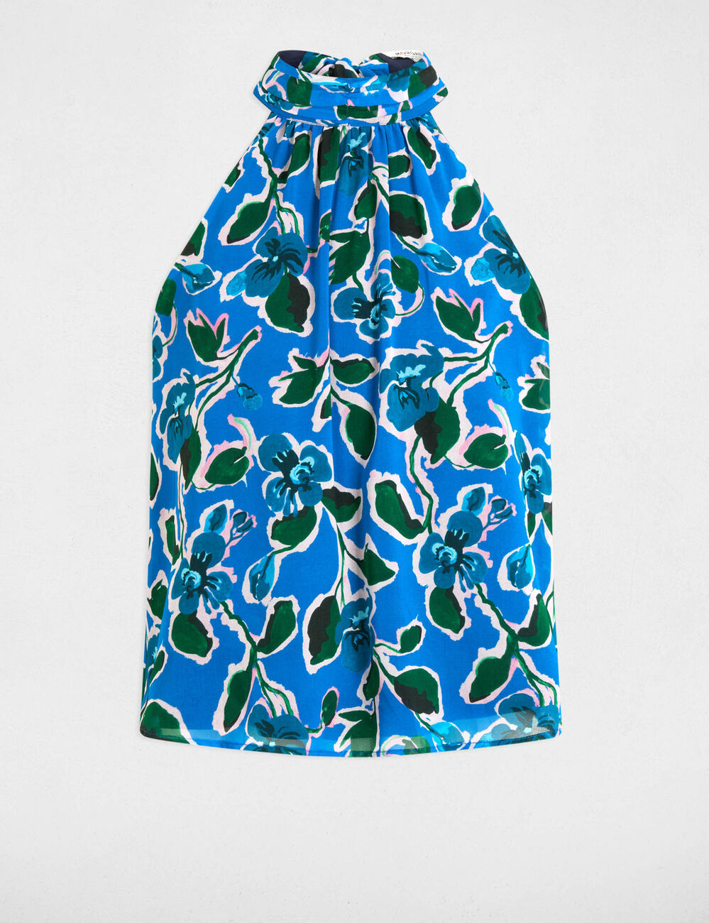 Ärmellose Bluse mehrfarbig damen