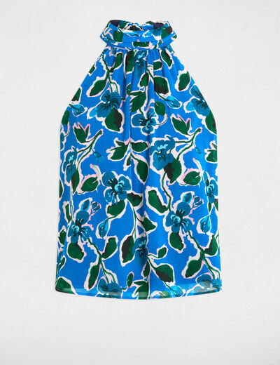 Blouse sans manches multicolore femme