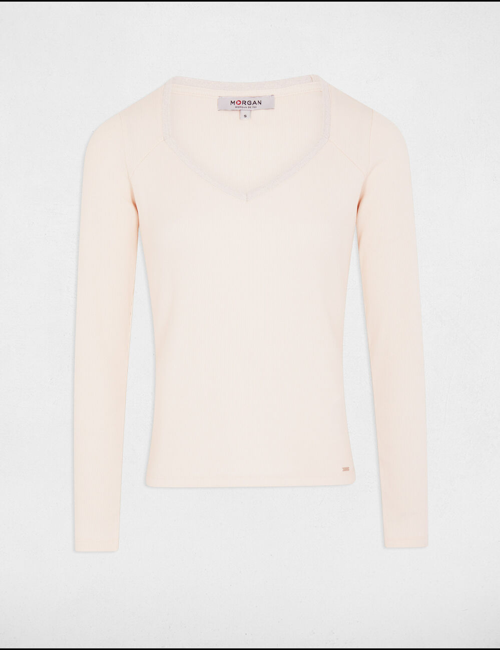 Langarmshirt elfenbein damen