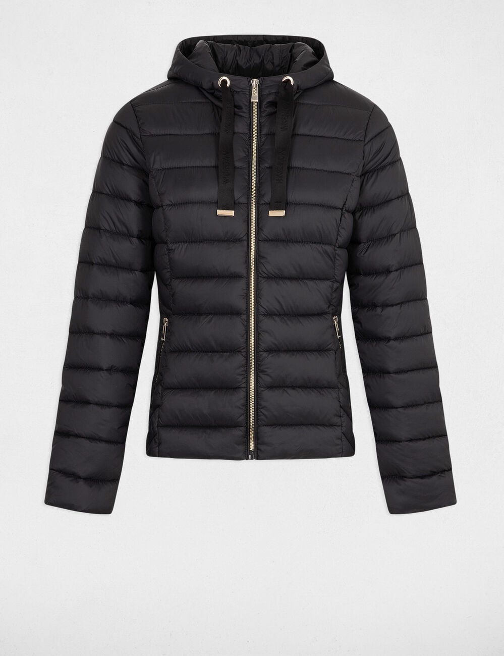Steppjacke mit Stehkragen schwarz damen