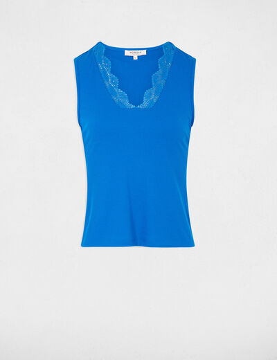 Ärmelloses Top elektrisch blau damen