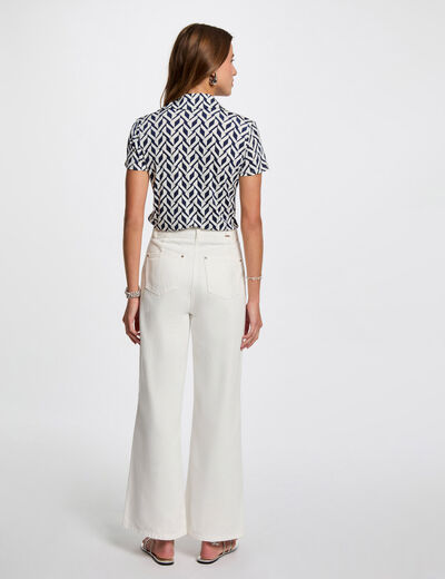 T-shirt manches courtes blanc femme