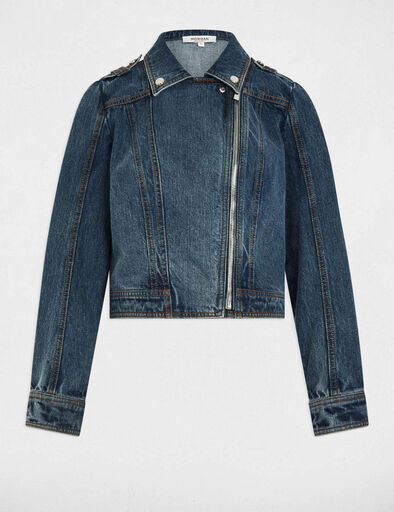 veste courte en jean denim stone femme Veste courte en jean denim stone femme