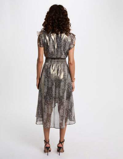 Robe longue cache c¿ur multicolore femme