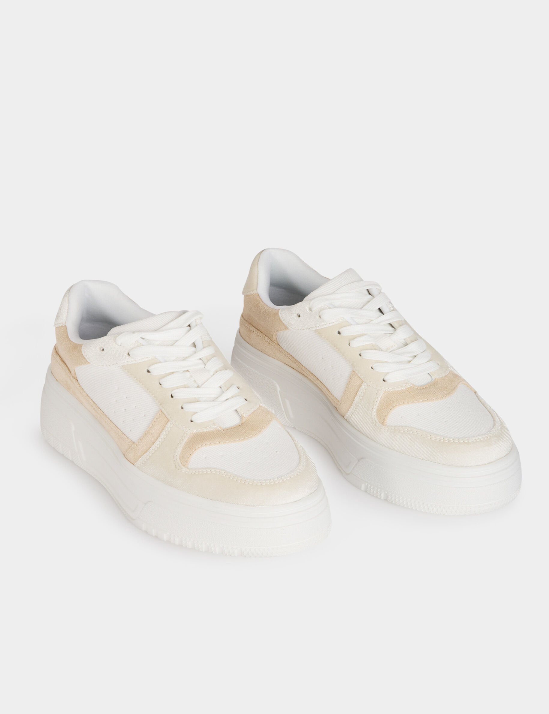 Sandales Compensées Beige TOSHOPS Talon Haut - Taille UK 8 (Occasion)