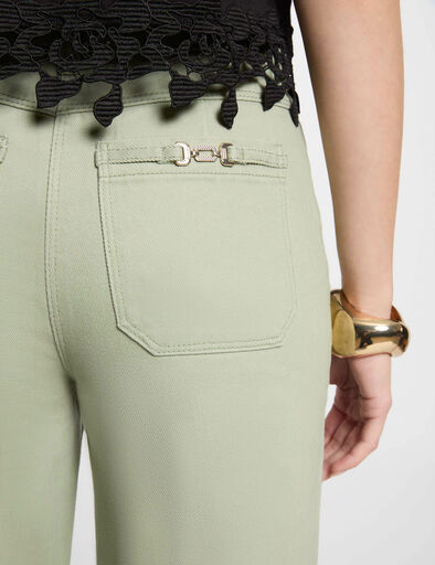 jeans mit weitem bein hellgrun damen Jeans mit weitem Bein hellgrün damen