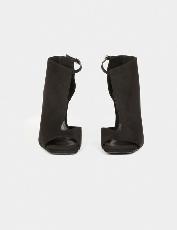 Sandalen mit Absatz schwarz damen