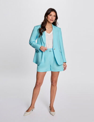 Taillierter Blazer himmelblau damen