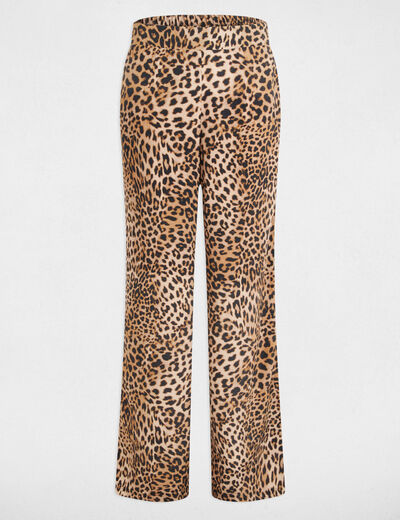 Weite Hose mit Muster mehrfarbig damen