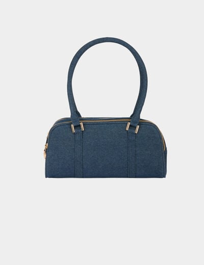 Sac baguette en jean denim stone femme