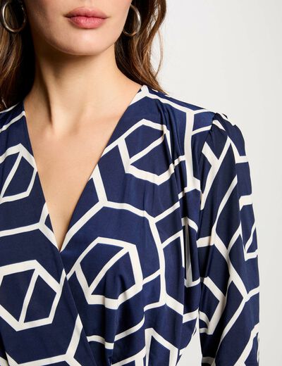 T-Shirt mit langen Ärmeln weiss damen