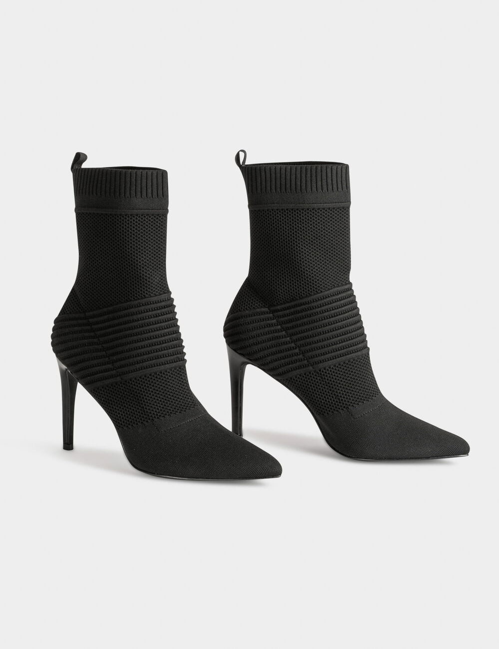 Stiefeletten mit Stiletto-Absatz schwarz damen