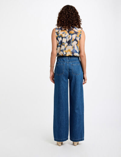 Blouse sans manches multicolore femme