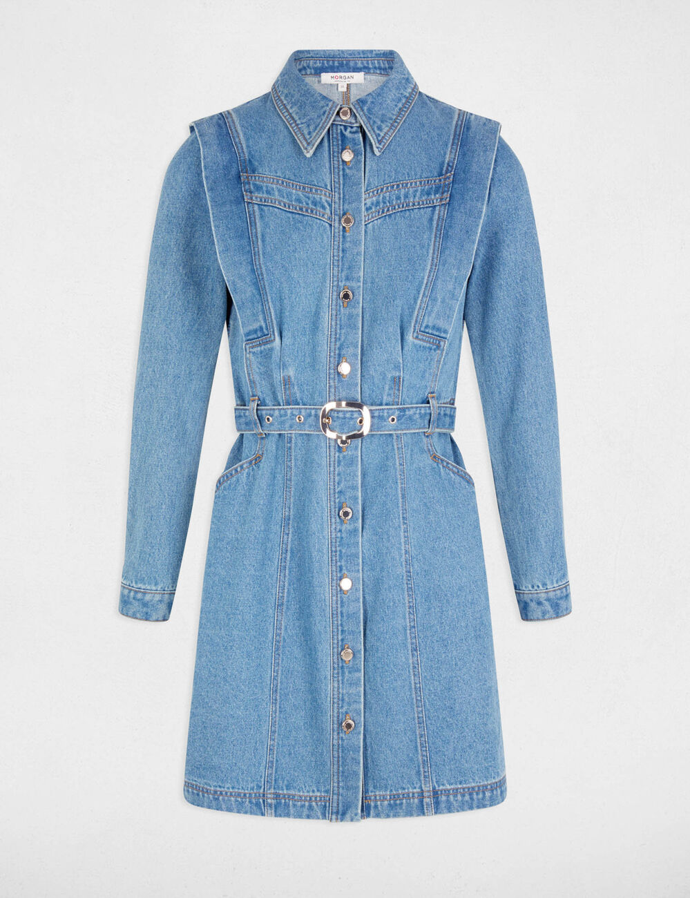 Jeanskleid mit Knopfleiste stone denim damen