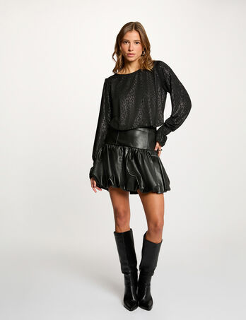 Kurzer, enger Rock schwarz damen