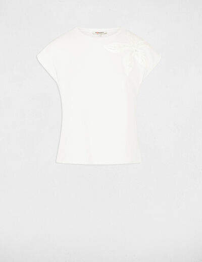 Kurzärmliges T-Shirt weiss damen