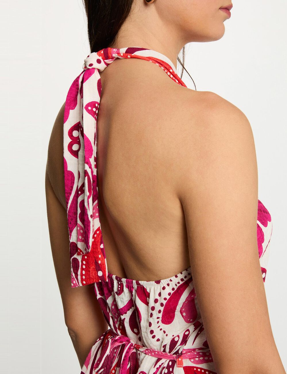 Kleid mit engem Schnitt und Stehkragen mehrfarbig damen